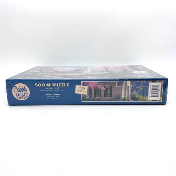 Cobble Hill 500-Piece Puzzle Springs Embrace Church Scene Dogwoods Ages 8+ NEW - Picture 3 of 11